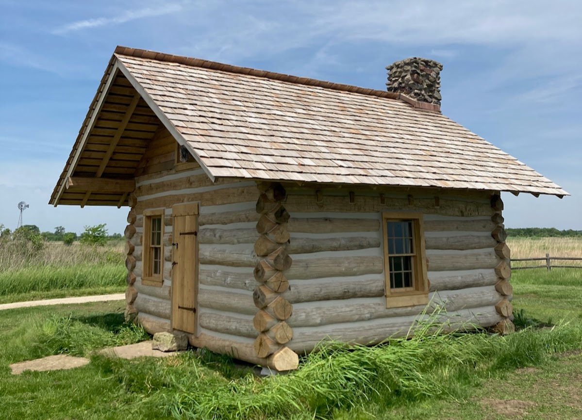 East side of the New Cragg Cabin