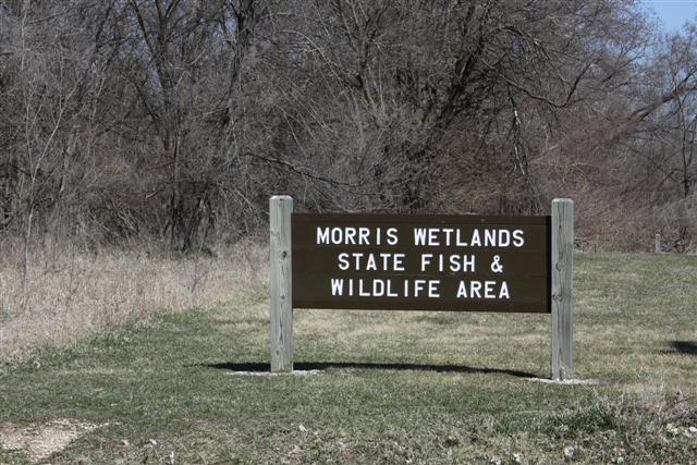 Morris Wetlands Area Sign