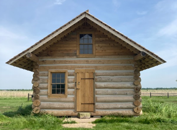 Front of the new Cragg Cabin