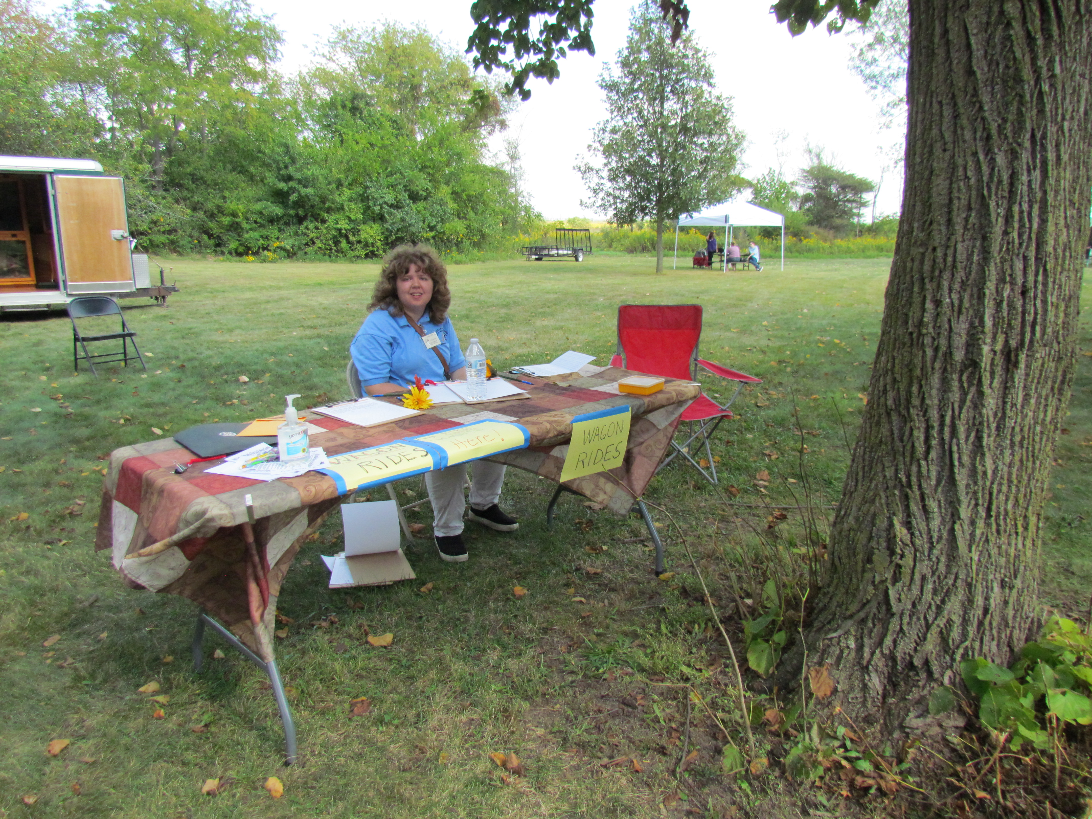 Ticket Mistress for the Wagon Rides and Hikes.