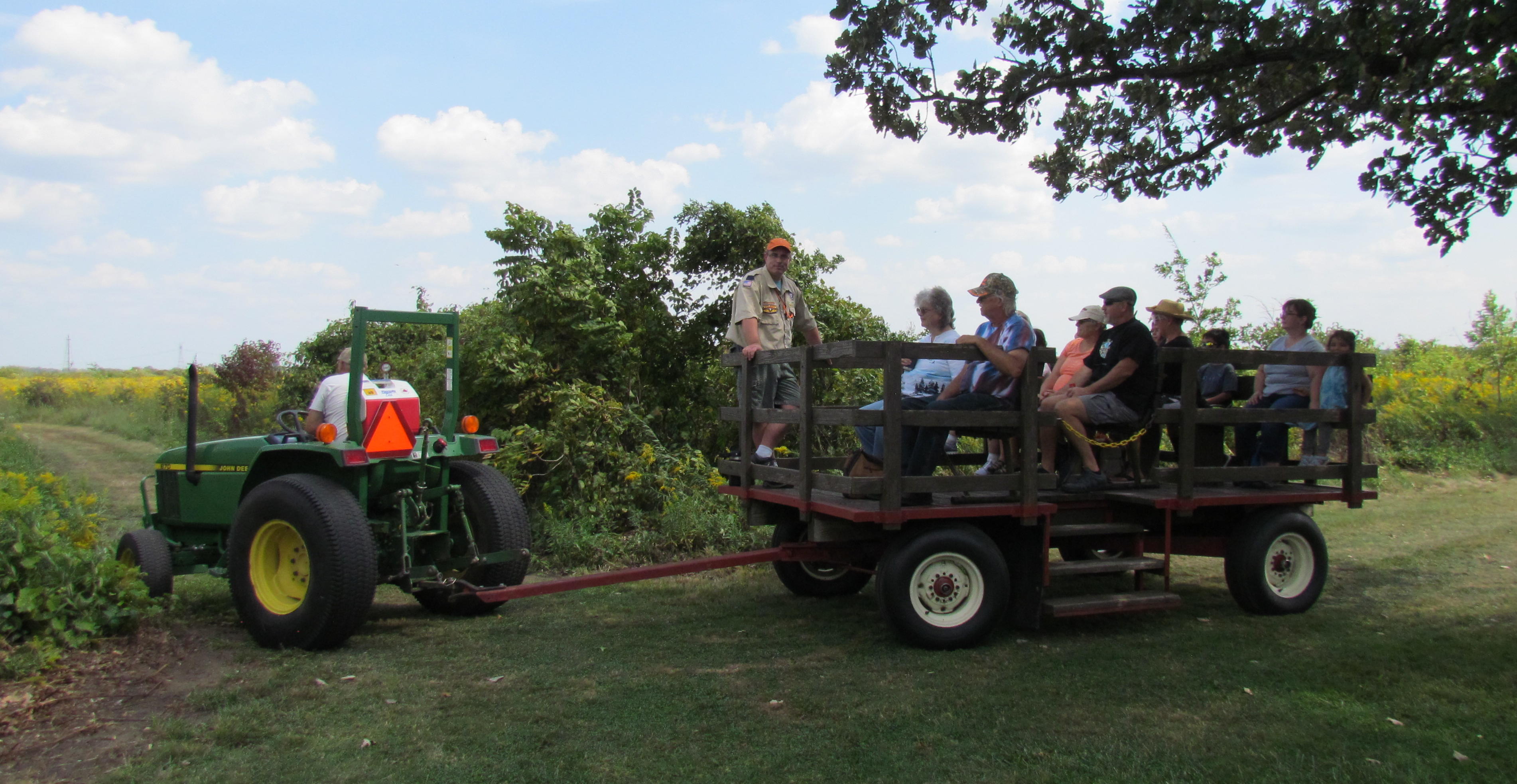 Our Trails master Chris Danek leads the group through the trails of GLP